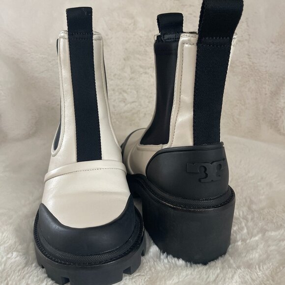 Tory Burch Chelsea LUG-SOLE Heeled Booties Ankle Boots...